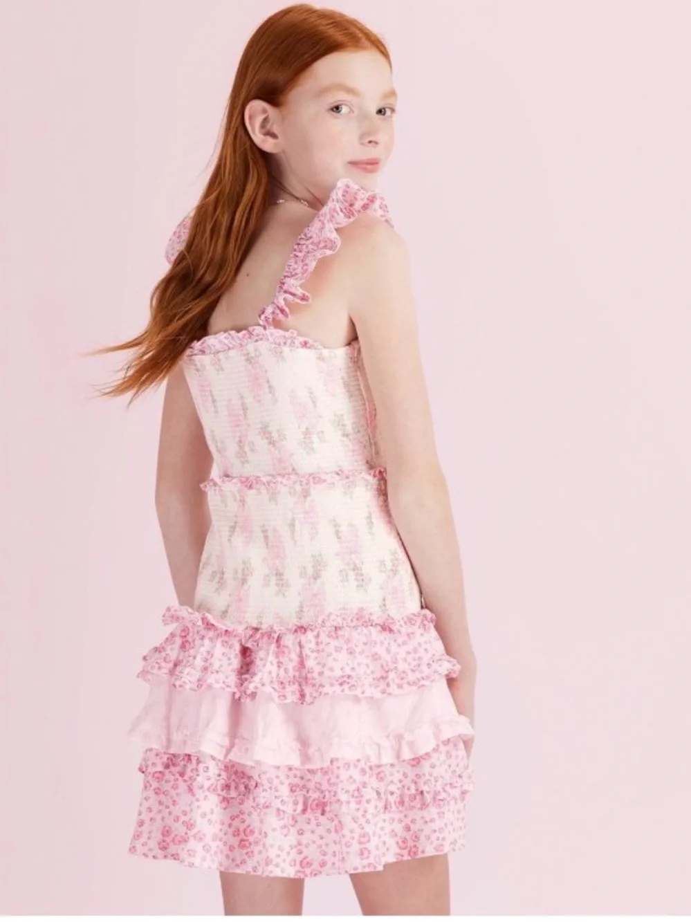 🌸 LOVESHACKFANCY x TARGET | Evie Blooming Bows Smocked Tiered Ruffle Dress 🎀